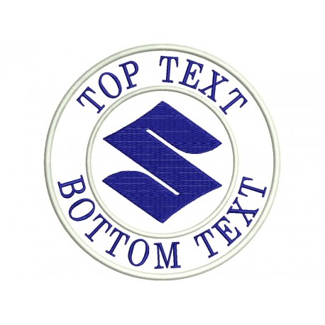 SUZUKI LOGO Custom Embroidered Patch