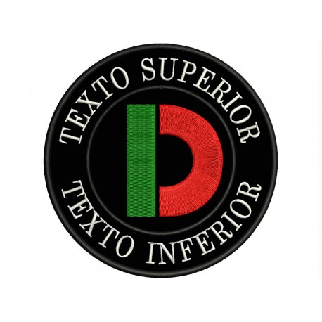 Parche Bordado Logo DUCATI (Fondo NEGRO)