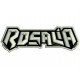 Parche Bordado ROSALIA (Bordado PLATA / Fondo NEGRO)