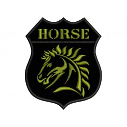 HORSE SHIELD Embroidered Patch