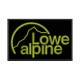 Parche Bordado LOWE ALPINE (Bordado VERDE OLIVA / Fondo NEGRO)
