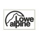 Parche Bordado LOWE ALPINE (Bordado NEGRO / Fondo BLANCO)