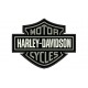HARLEY DAVIDSON Motor Cycles (Bordado Gris Metal)