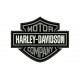 Parche Bordado HARLEY DAVIDSON Motor Company (Bordado Gris Metal)
