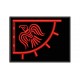Parche Bordado Bandera VIKINGA (Bordado ROJO / Fondo NEGRO)