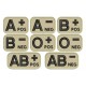 BLOOD GROUP (MILITARY) Embroidered Patch