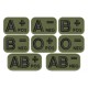 BLOOD GROUP (MILITARY) Embroidered Patch