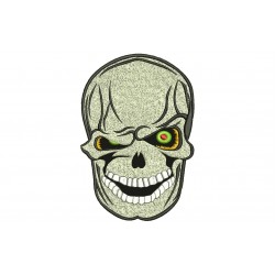 SMILING SKULL Embroidered Patch