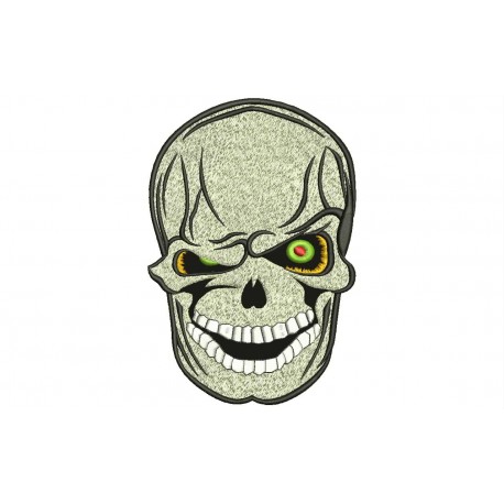 SMILING SKULL Embroidered Patch