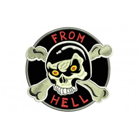 SKULL from HELL Embroidered Patch