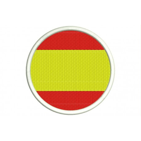 SPAIN FLAG (Circle) Embroidered Patch
