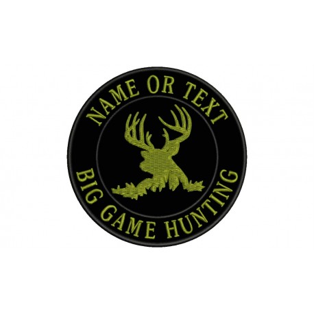 BIG GAME HUNTING Custom Embroidered Patch