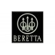 Parche Bordado BERETTA (Bordado PLATA / Fondo NEGRO)