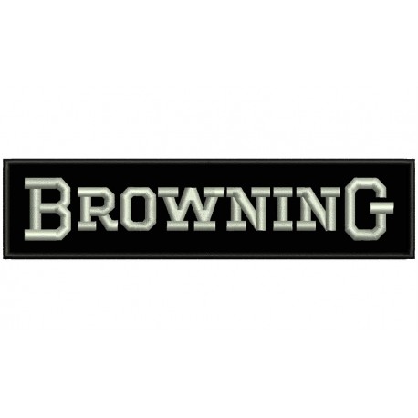 BROWNING (Letters) Embroidered Patch