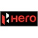 Parche Bordado  HERO MOTORCYCLES (Fondo NEGRO)