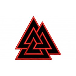 VALKNUT (NORDIC SIMBOLOGY) Embroidered Patch