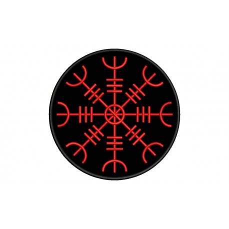 AEGISHJALMUR (NORDIC SIMBOLOGY) Embroidered Patch
