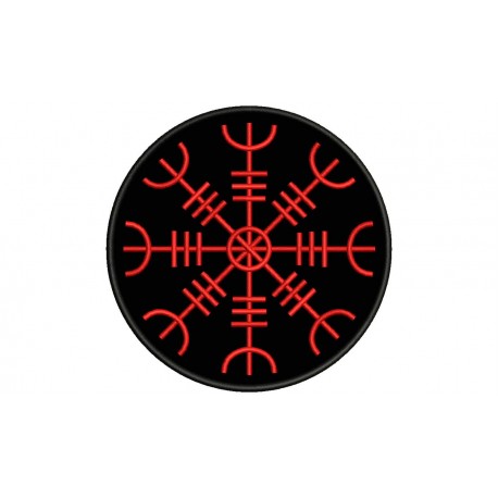 AEGISHJALMUR (NORDIC SIMBOLOGY) Embroidered Patch