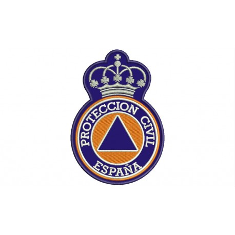 CIVIL PROTECTION (Emblem with Crown) Embroidered Patch