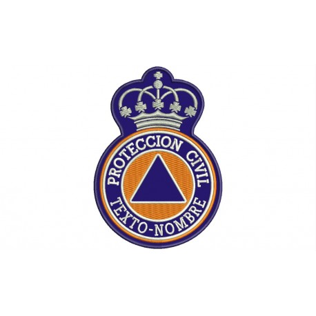 CIVIL PROTECTION (Emblem with Crown) Custom Embroidered Patch