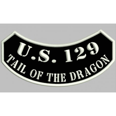 US129 TAIL OF DRAGON Embroidered Patch