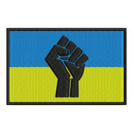 UKRAINE FLAG (They will not pass) Embroidered Patch
