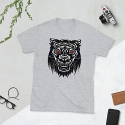Camiseta Impresa Diseño "Tigre" (Gris Claro)