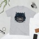 Camiseta Impresa Diseño "Gato" (Gris Claro)