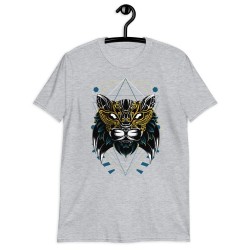Printed T-shirt Golden Lynx Design