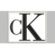 CALVIN KLEIN (Logo) Embroidered Patch