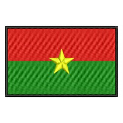 BURKINA FASO FLAG Embroidered Patch