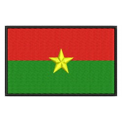 Parche Bordado Bandera BURKINA FASO