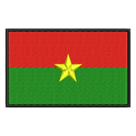 Parche Bordado Bandera BURKINA FASO