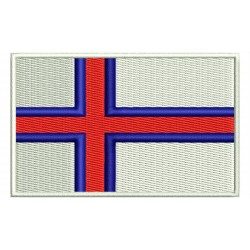 FAROE ISLANDS FLAG Embroidered Patch