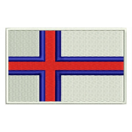 FAROE ISLANDS FLAG Embroidered Patch