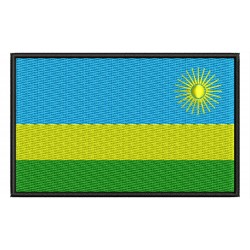 Parche Bordado Bandera RUANDA