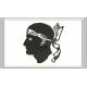 CORSICA FLAG Embroidered Patch