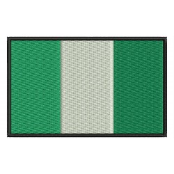 NIGERIA FLAG Embroidered Patch