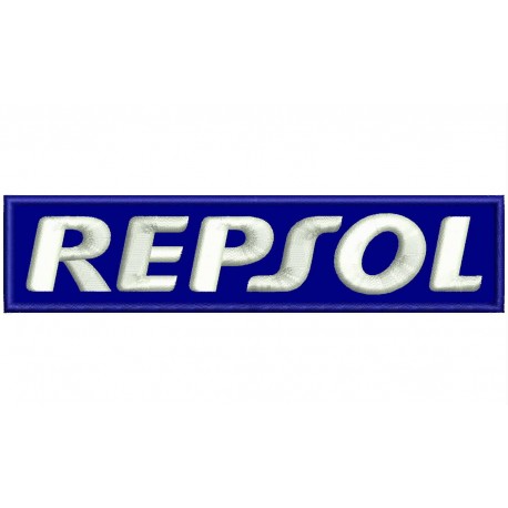 Parche Bordado REPSOL (Fondo AZUL)