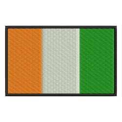 IVORY COAST FLAG Embroidered Patch