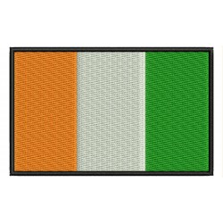 IVORY COAST FLAG Embroidered Patch