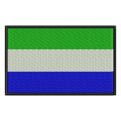 SIERRA LEONE FLAG Embroidered Patch