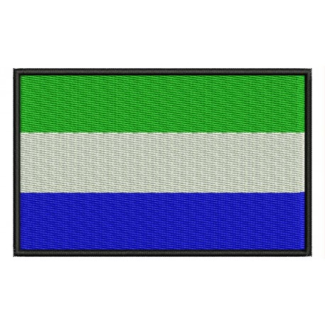 Parche Bordado Bandera SIERRA LEONA
