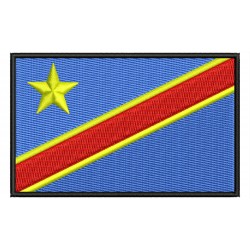 Parche Bordado Bandera CONGO (REPUBLICA DEMOCRATICA)