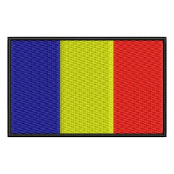 Parche Bordado Bandera CHAD