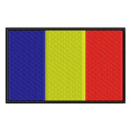 CHAD FLAG Embroidered Patch