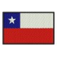 CHILE FLAG Embroidered Patch
