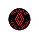 Parche Bordado RENAULT (Bordado ROJO / Fondo NEGRO)