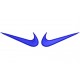 NIKE (Logos Mirror Effect) Embroidered Patches