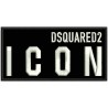 Parche Bordado DSQUARED2 ICON (Bordado BLANCO / Fondo NEGRO)
